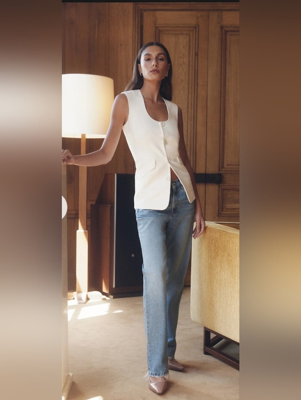 Favorite Daughter Ivory THE DIANA VEST. - Picture 2 of 10